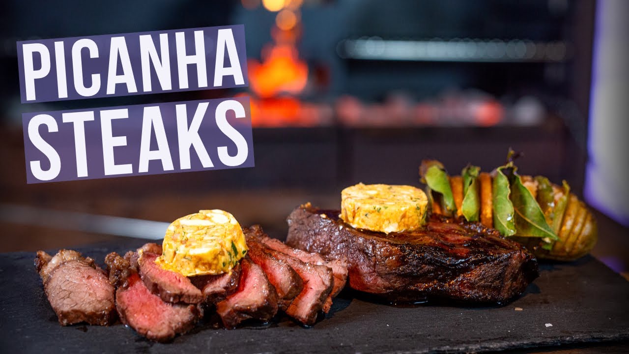 PICANHA BBQ Steak grillen op de houtskool Braai | Barbecue Recept