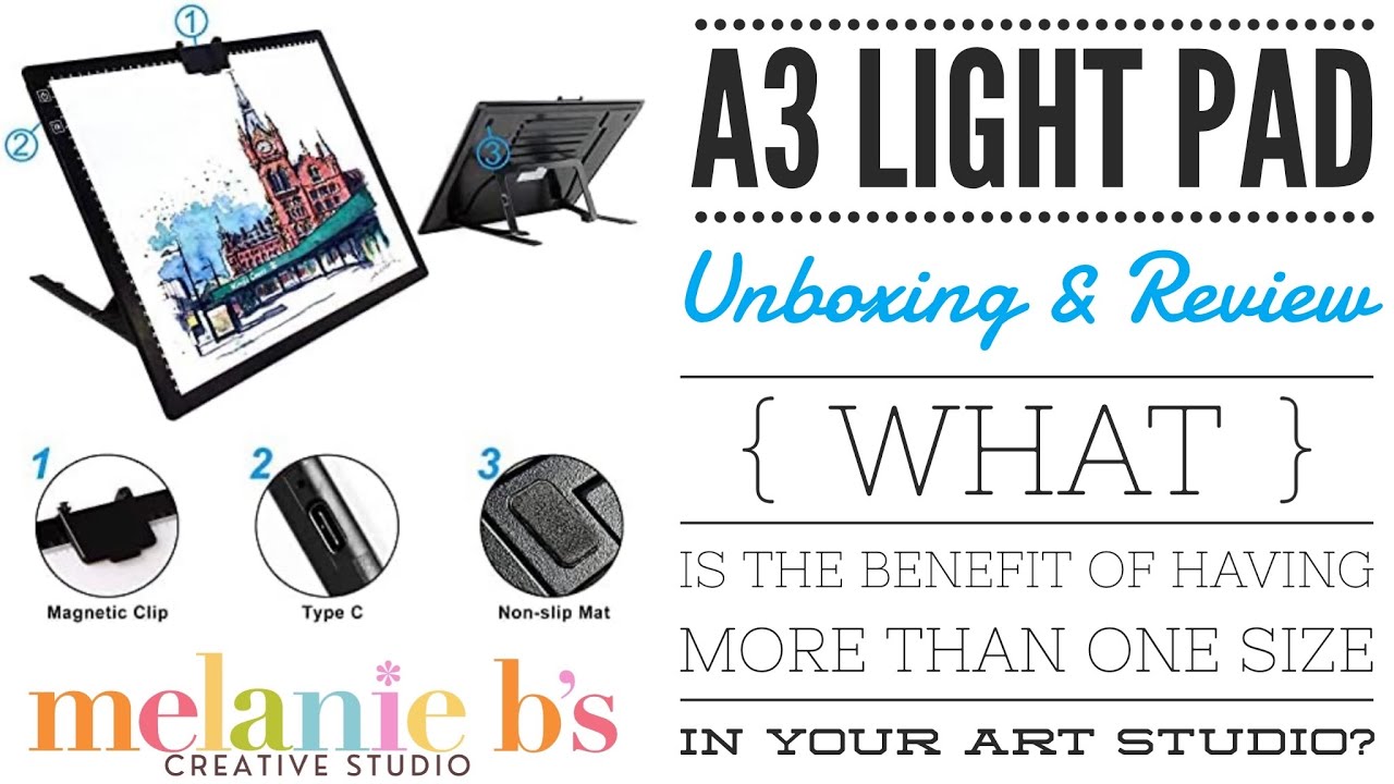 TOHETO Wireless A3 Light Pad | Why I HAD to Unbox and Review This One Too! | DPK PBN Art | Melanie B