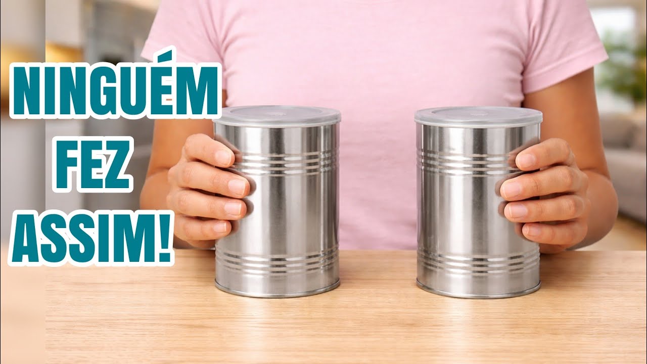 INCRÍVEL! 2 IDEIAS GENIAIS COM LATAS QUE TODO MUNDO VAI QUERER