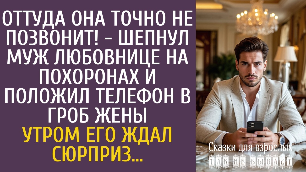 Оттуда она точно не позвонит! - шепнул муж любовнице на похоронах и положил телефон в гроб жены&hellip;