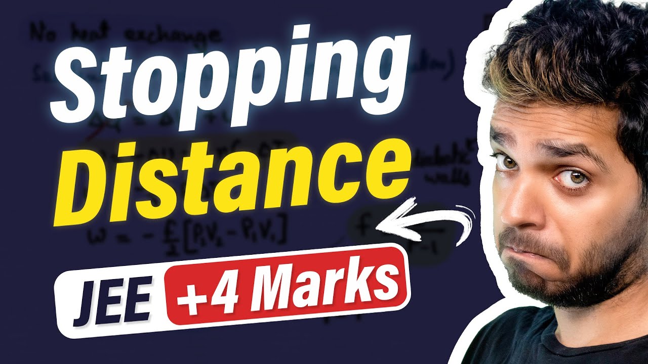 Stopping Distance & PYQs #jee #neet Vikrant Kirar