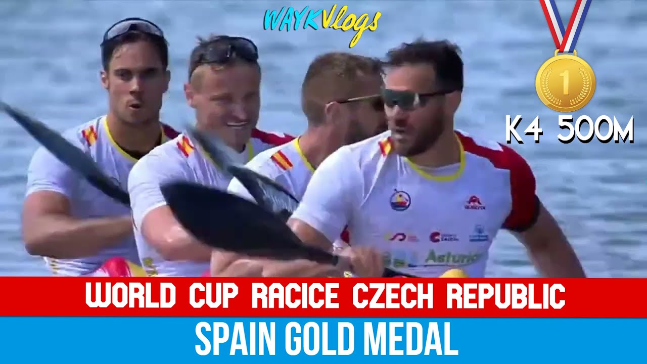 k4 Men 500m Final A | SPAIN CHAMPION | World Cup Racice Czech Republic 2022 | WAYkVlogs