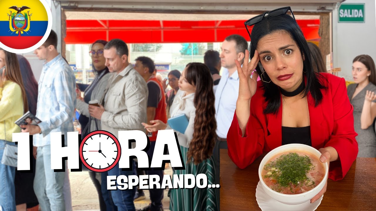 ¿El mejor CEVICHE de $2,50 de QUITO?🐟🇪🇨 | Esperamos 1 HORA para comprarlo😱 - Geleocos