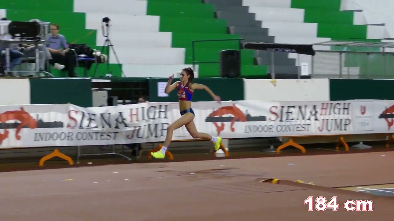 Sara A&scaron;čić (CRO) 181 cm High Jump Women 4th Place High Jump Indoor Contest Siena 2023