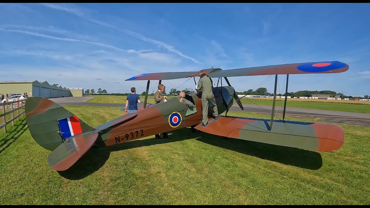 Tiger Moth flying experience. Breighton Airfield, Selby.