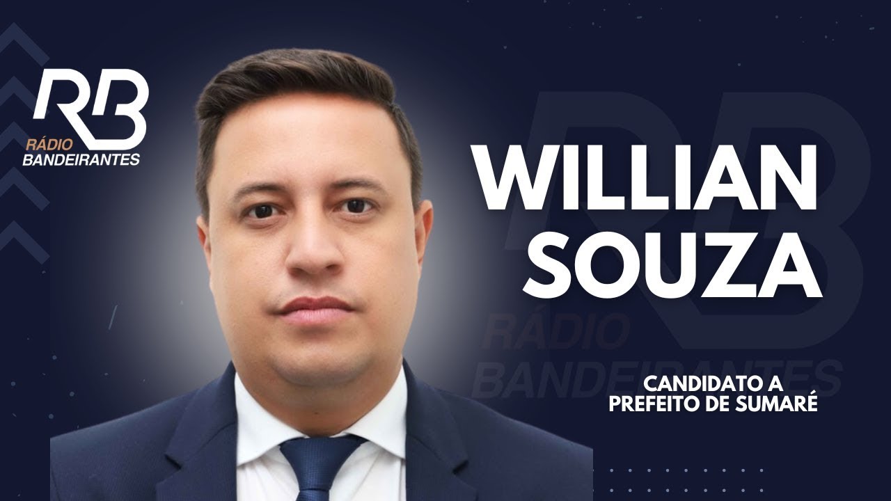 ENTREVISTA - WILLIAN SOUZA (PT) - CANDIDATO A PREFEITO DE SUMARÉ  2º TURNO
