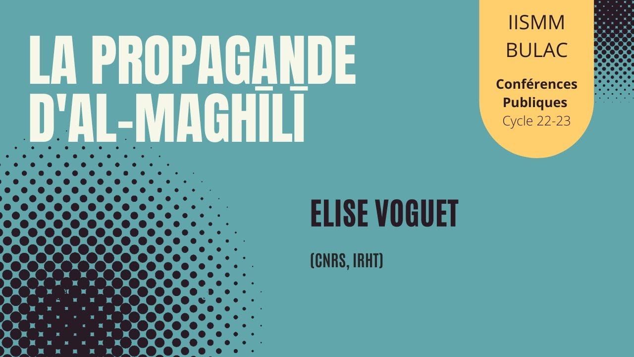 « La propagande d'al-Maghīlī contre la communauté juive du Touat (Sahara algérien) au XVe siècle »
