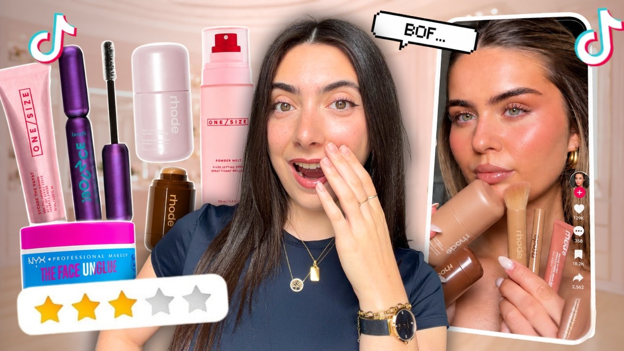 JE TESTE LES PRODUITS LES PLUS VIRAUX DE TIKTOK (Rhode, One size, Nyx cosmetics...)