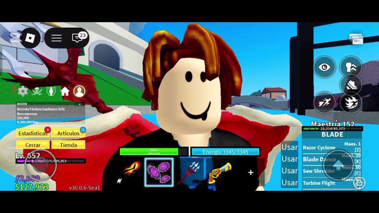 Sibiendo de nivel asta el 2 sea en blox fruit (parte 2)