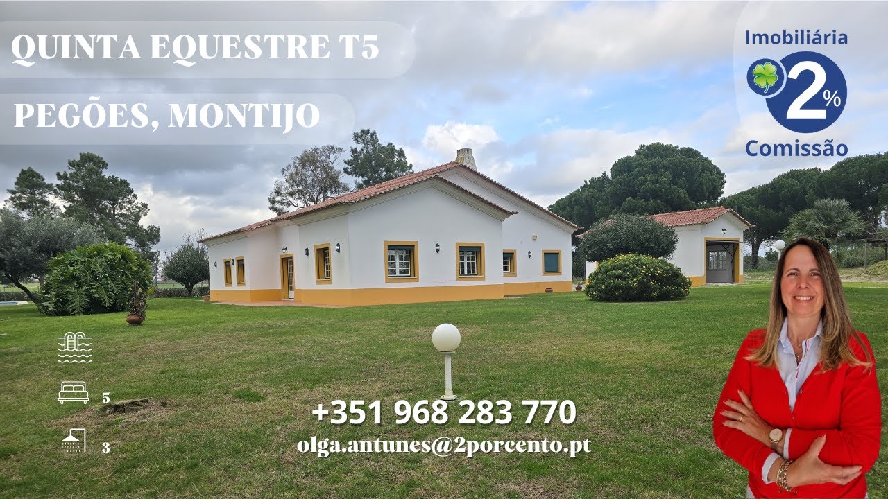 Magnífica Quinta Equestre T5 no Montijo, 63.000 m² de Natureza (N/Refª 3201131)