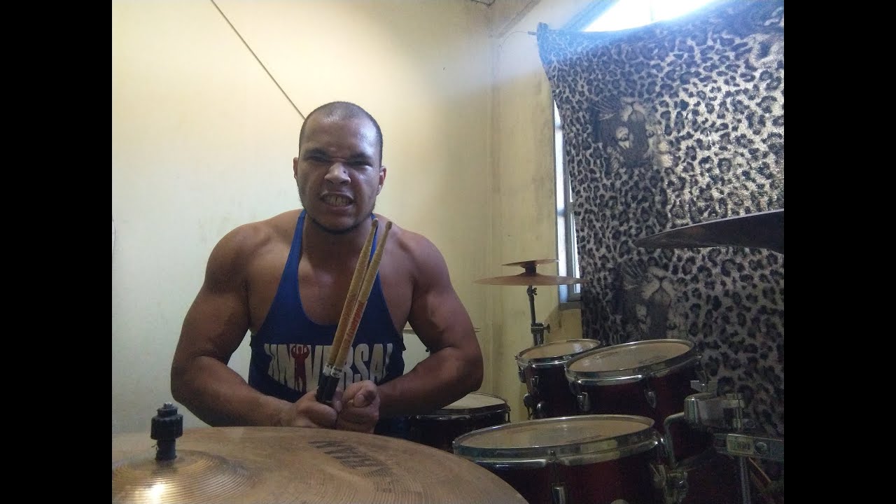 Death metal improvisation #rock #blastbeat #pedalduplo #metal #drumcam #evansheads #sabian #drums
