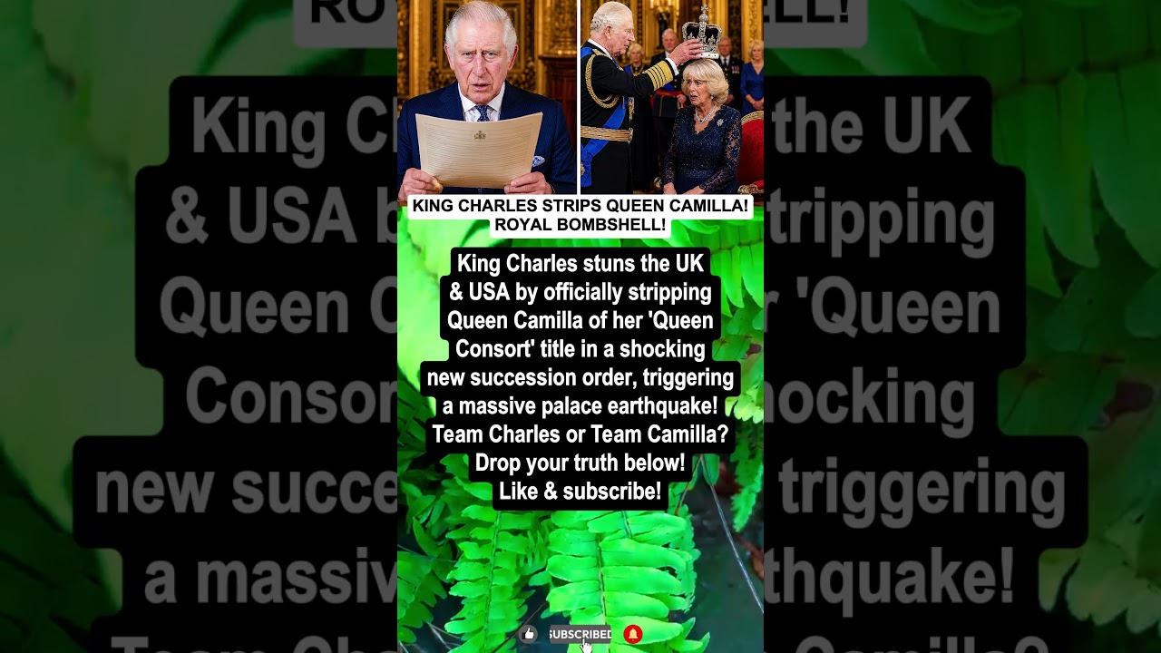 KING CHARLES STRIPS QUEEN CAMILLA! ROYAL BOMBSHELL!