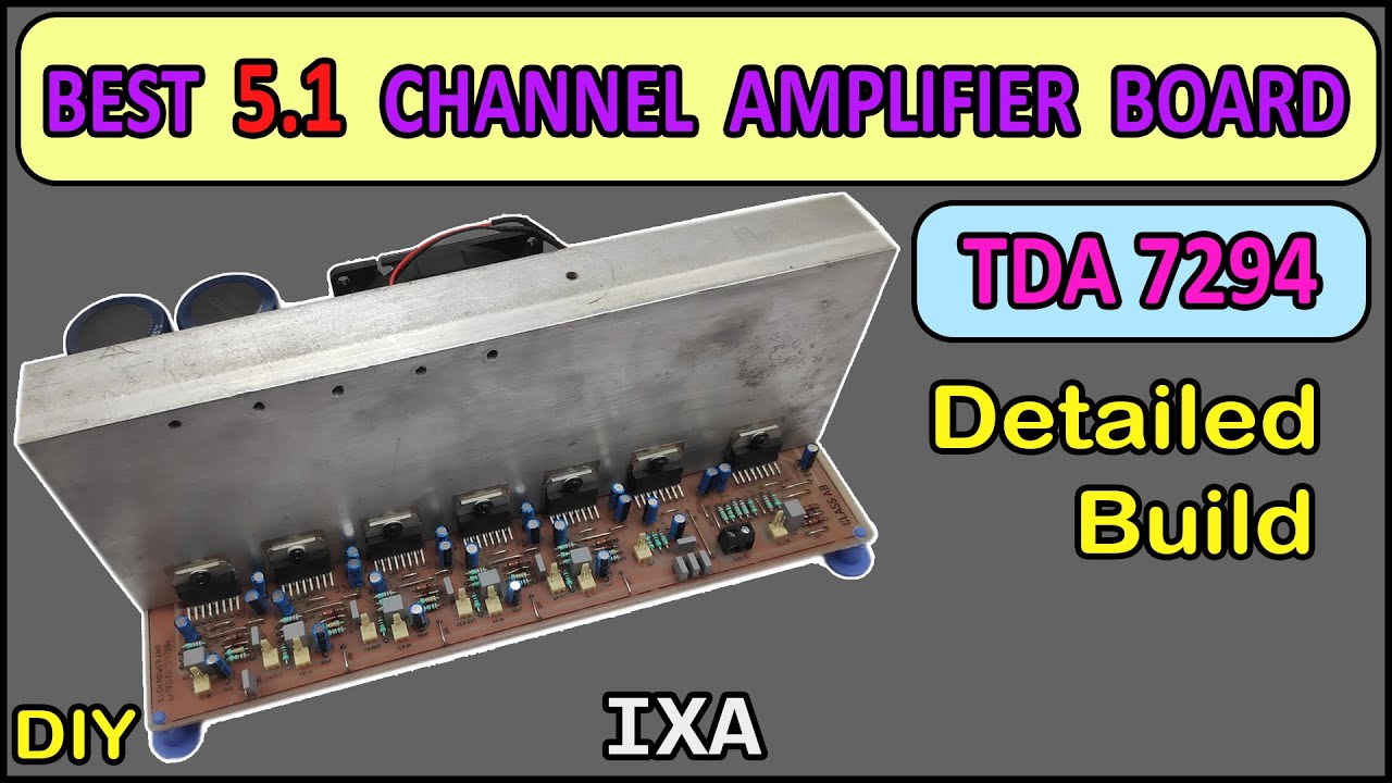 How to make 5.1 Channel Amplifier Board⚡ using TDA7294 IC || 7x TDA7294 ||हिंदी || IndianXtremeAudio