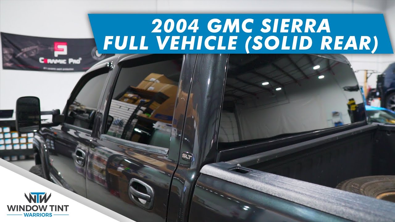 Как тонировать GMC Sierra 2004 года — предварительно вырезанные тонировочные пленки