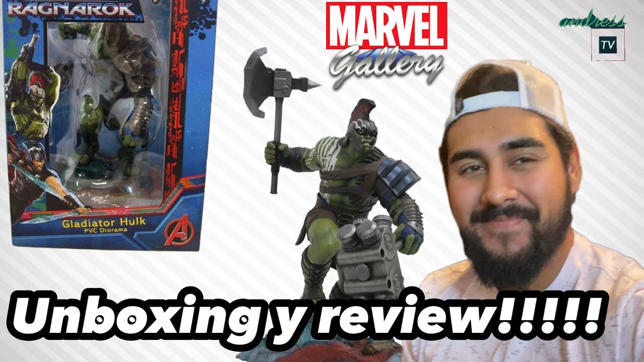 Unboxing y review de Gladiador Hulk!! De Thor ragnarok Gallery Diamond select toys!