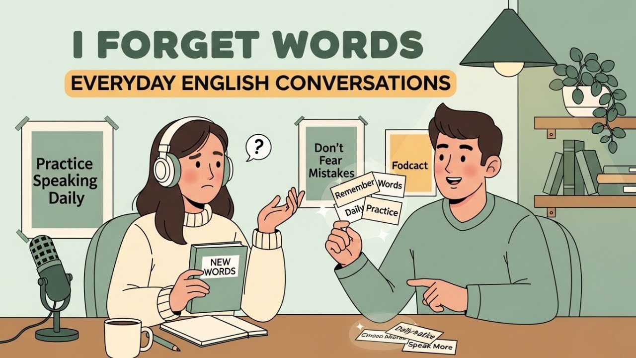 Do You Forget Words When You Speak English? Here’s Why (And How to Fix It) | English Podcast