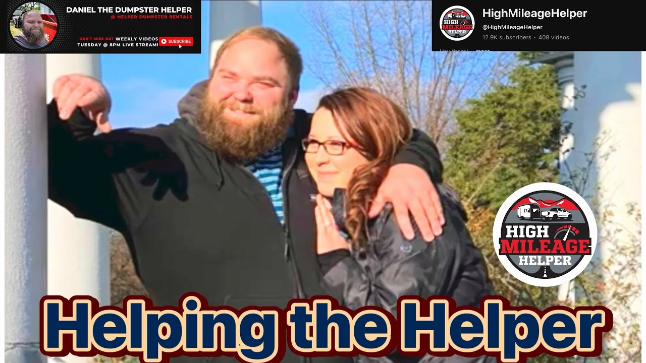 Helping the Helper. Daniel Stanton. Highmileagehelper. #rvtransport #gofundme #help #dumpsterhelper