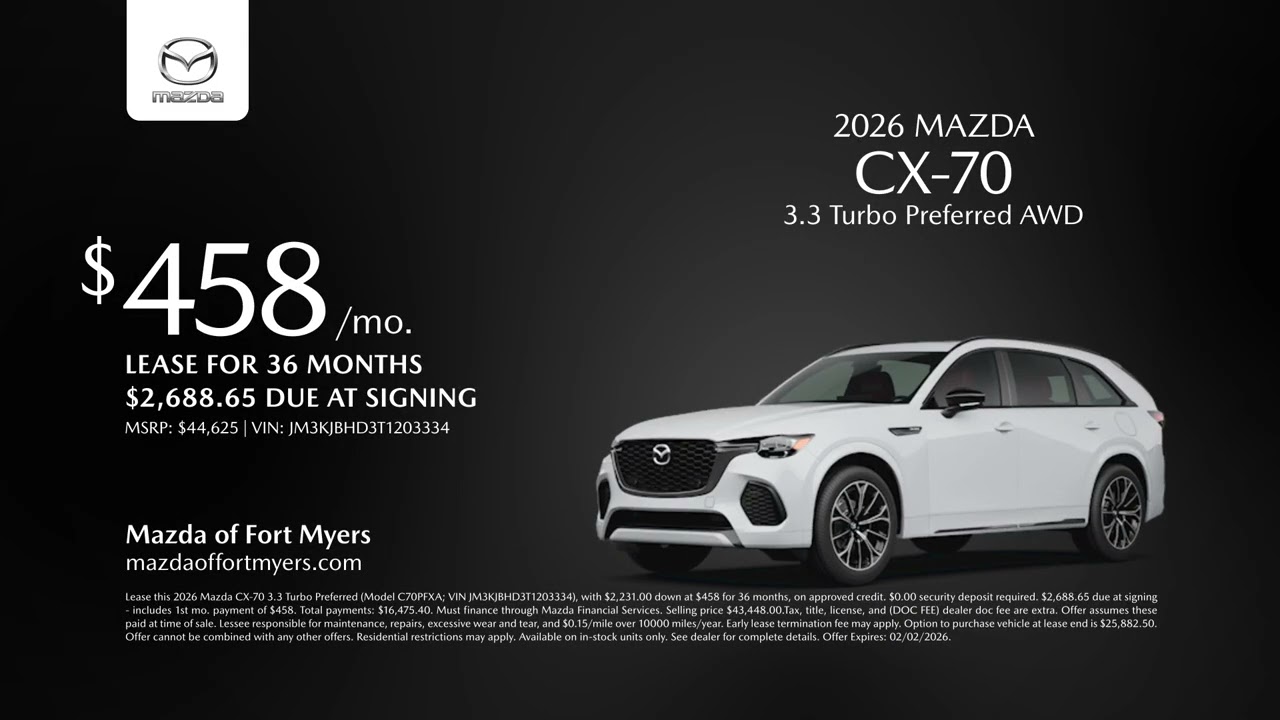 Mazda CX-70 01/29/2026 6834881