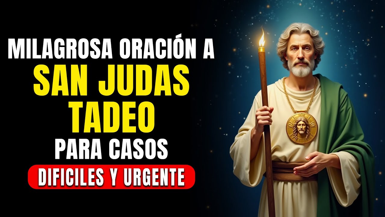 MILAGROSA Oración A SAN JUDAS TADEO Para CASOS IMPOSIBLES, DIFICILES Y URGENTE