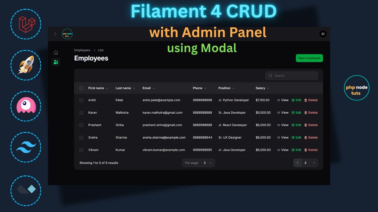 😮Полный CRUD-файл Filament 4 с модальной формой в панели администратора Laravel 12 | Пошаговое ру...