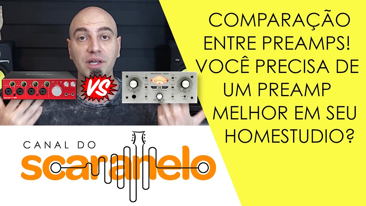 Mic preamps! Voc&ecirc; precisa de pr&eacute;-amplificador externo ou os pr&eacute;s da sua interface d&atilde;o conta?