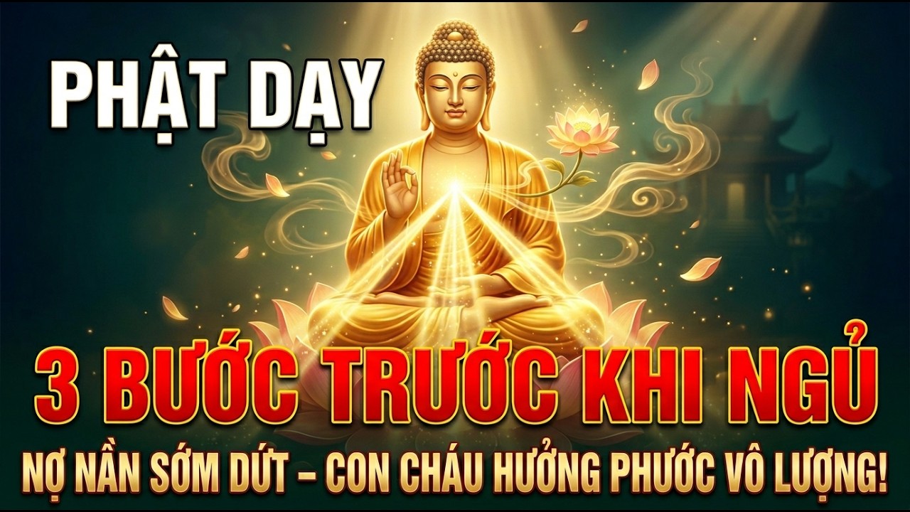 Phật Dạy: Trước Khi Ngủ Làm Đủ 3 Bước Này, Nợ Nần Sớm Dứt, Con Cháu Hưởng Phước Báu Vô Lượng!