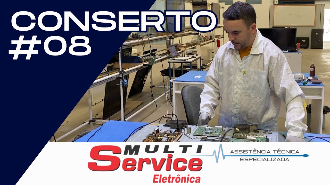 Conserto da fonte da TV Samsung SMART 3D - CONSERTO #08
