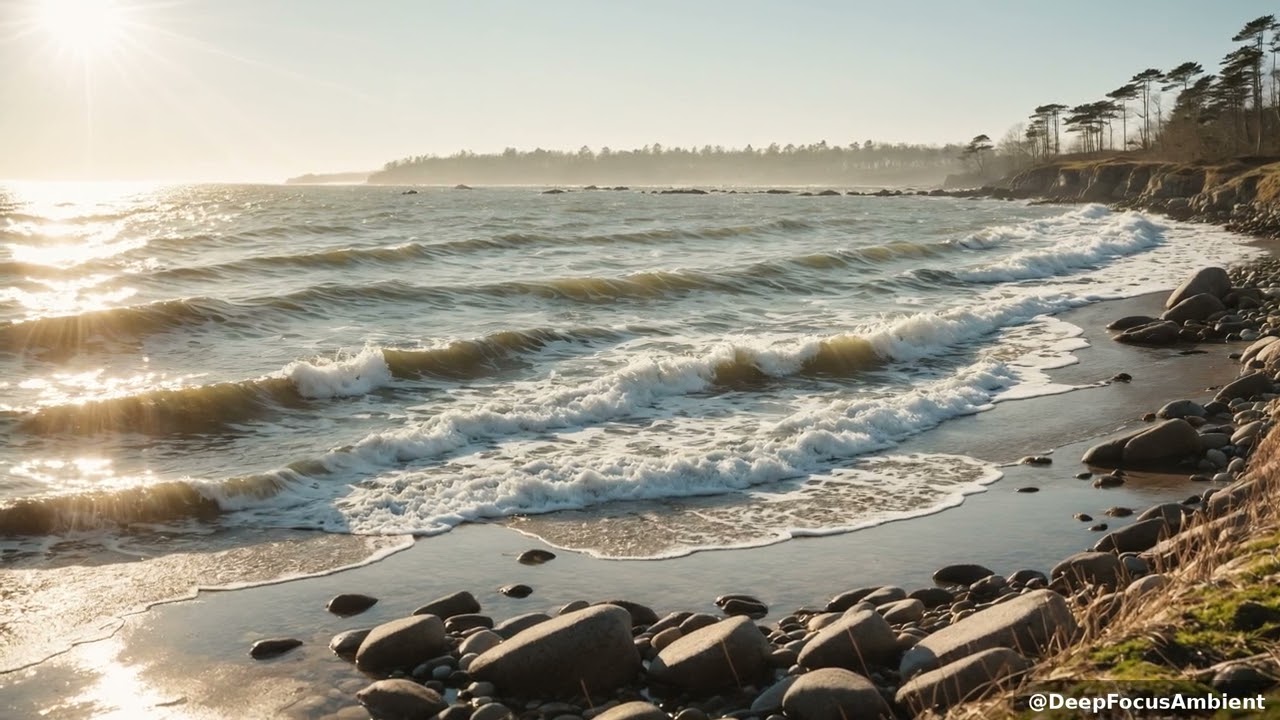 Coastal Serenity: Immerse Yourself in Gentle Wave Sounds 🌊✨