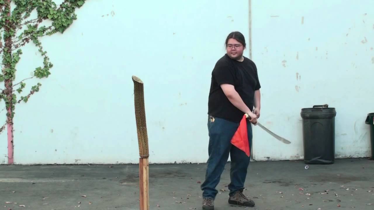 SwordnArmory Chinese Dao Sword Cutting Test
