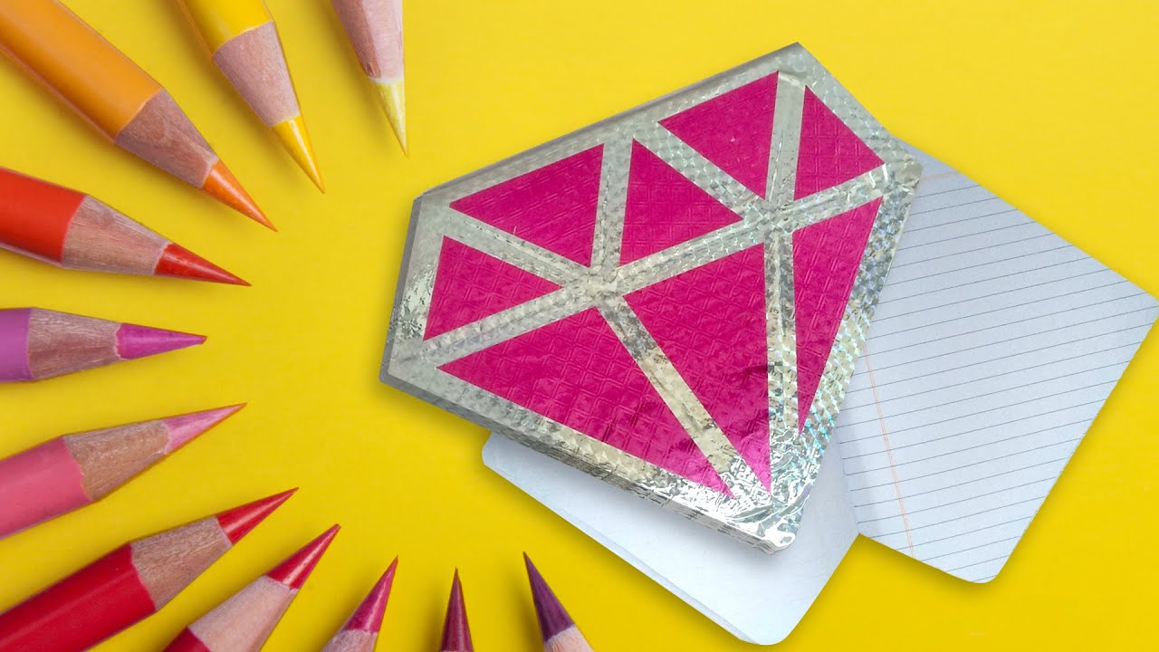 6 Diamond Themed DIY School Supply Crafts | Best DIY Video | 1 Minute Crafts