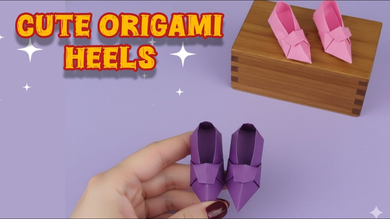 Origami High Heel Shoes 👠 | Cute & Easy Paper Shoes Tutorial