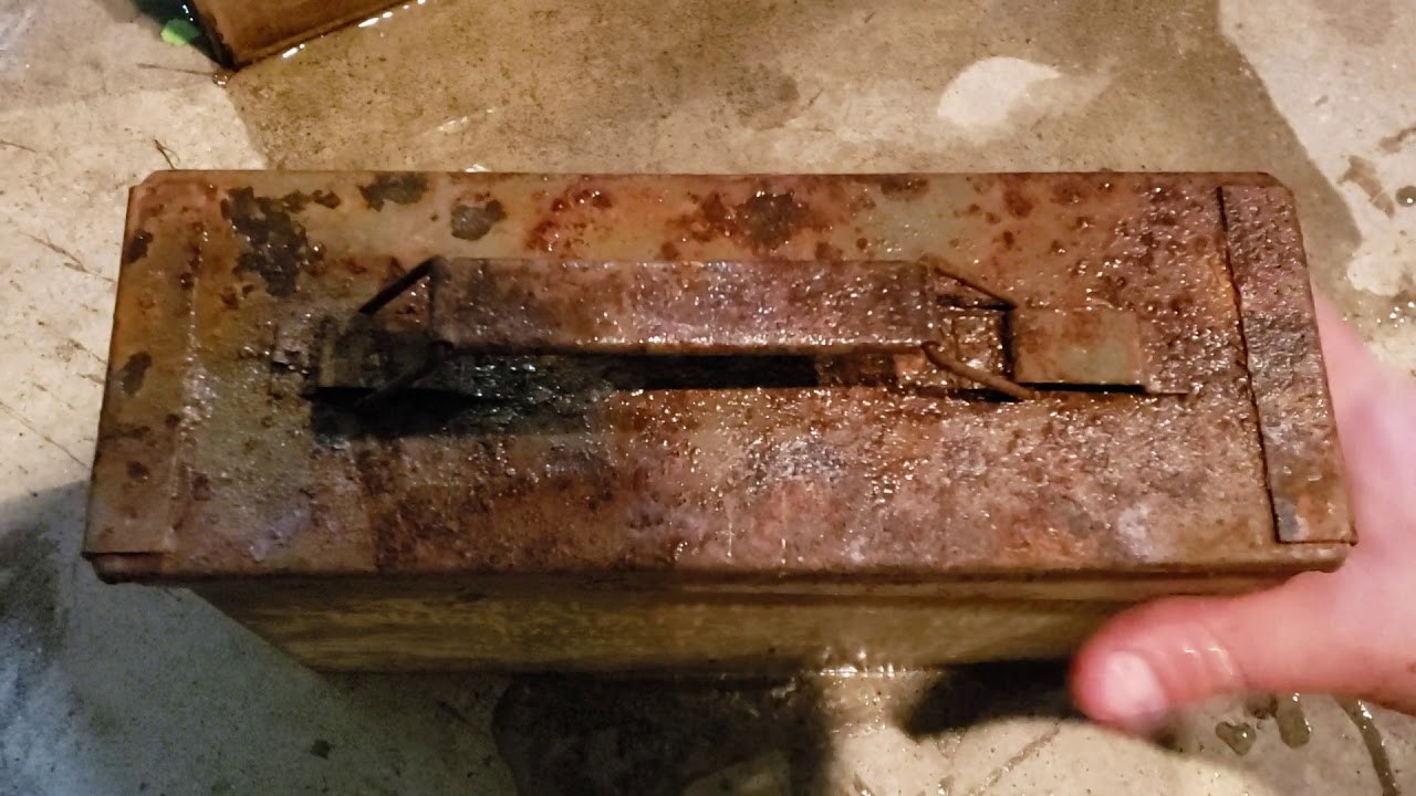 Opening Ammo Can That Was In A Flooded Basement