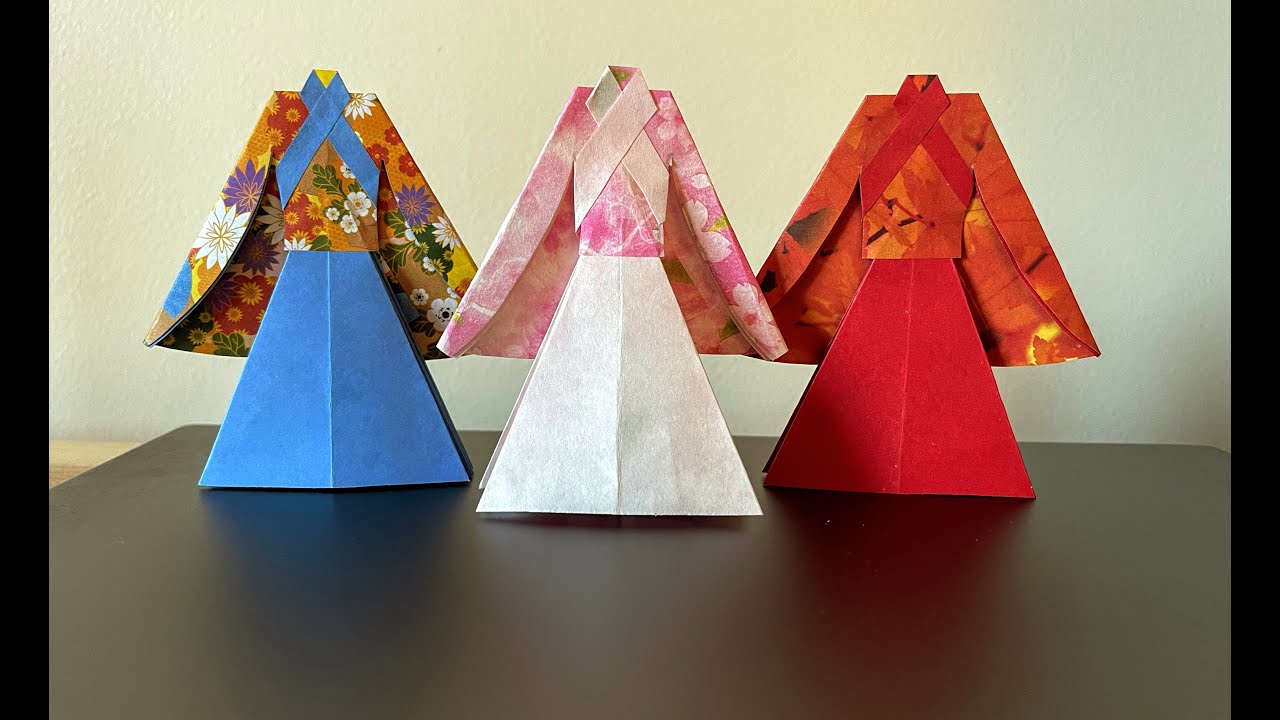 Paper art handcrafted. Paper Kimono 50