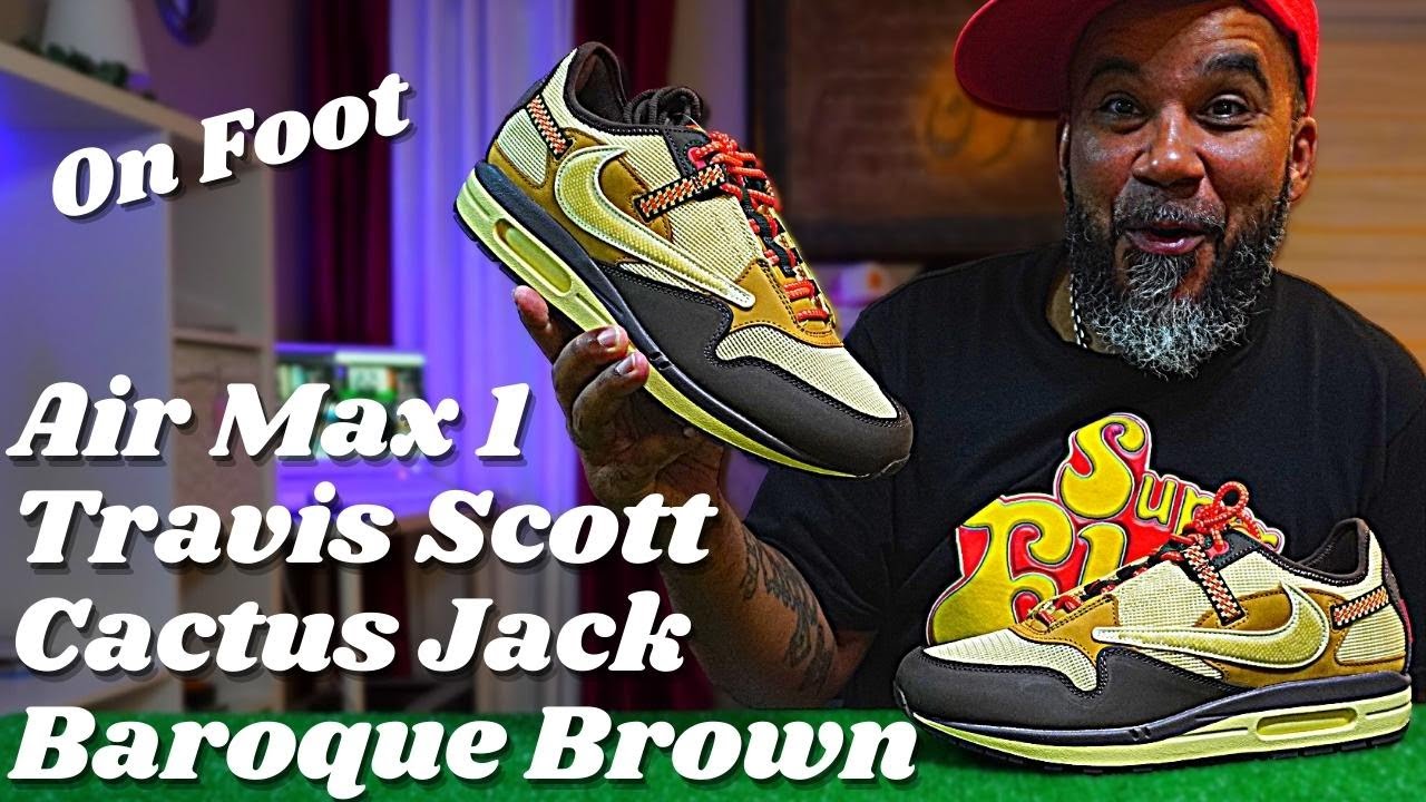 THE TRAVIS SCOTT AIR MAX 1 BAROQUE BROWN IS IT REVIVING THE TINKER HATFIELD CLASSIC. (ON FOOT)