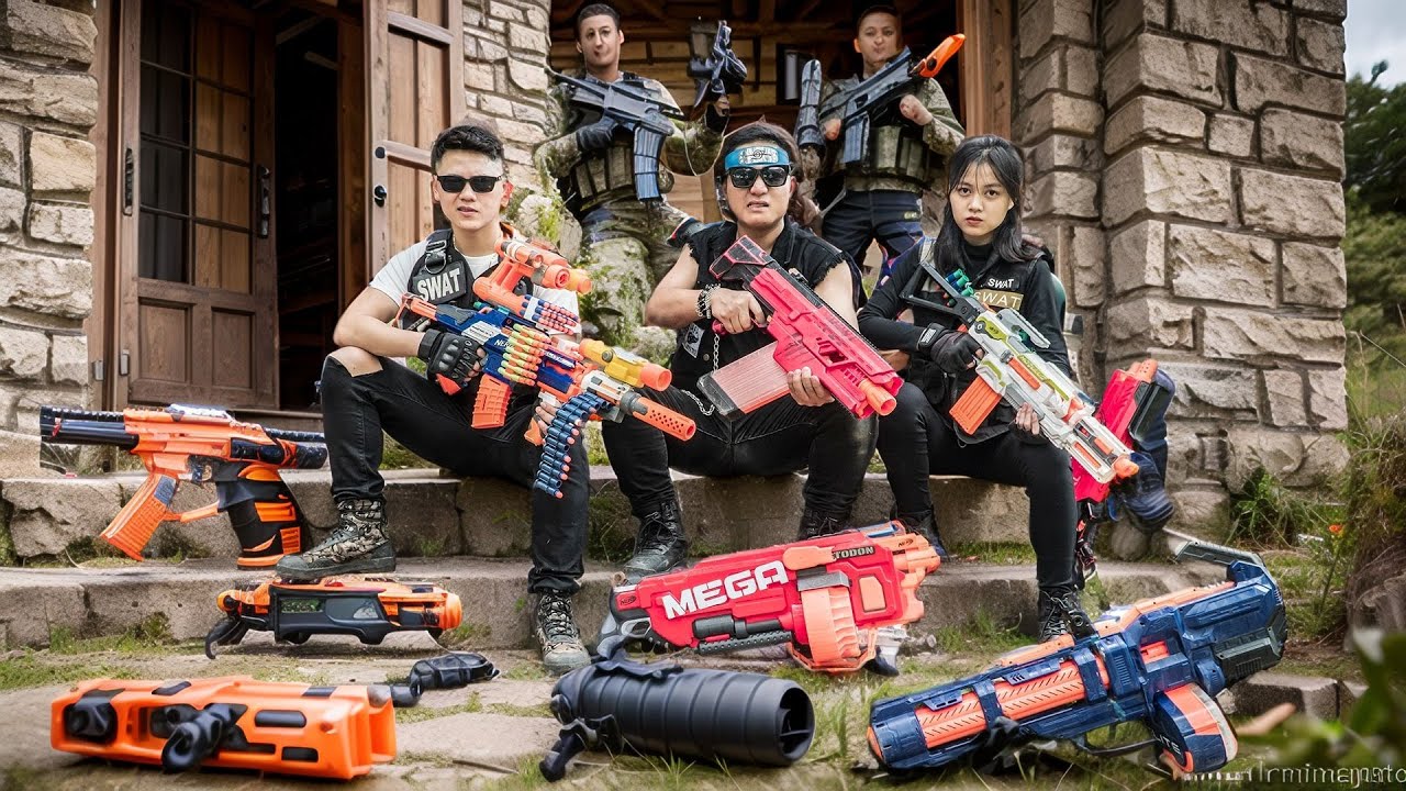 3T Nerf War : SEAL X Infiltrates Enemy Base to Recover Nerf Guns