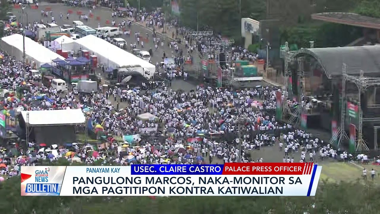 PBBM, hindi nababahala sa mga pagtitipon kontra-katiwalian | GMA Integrated News