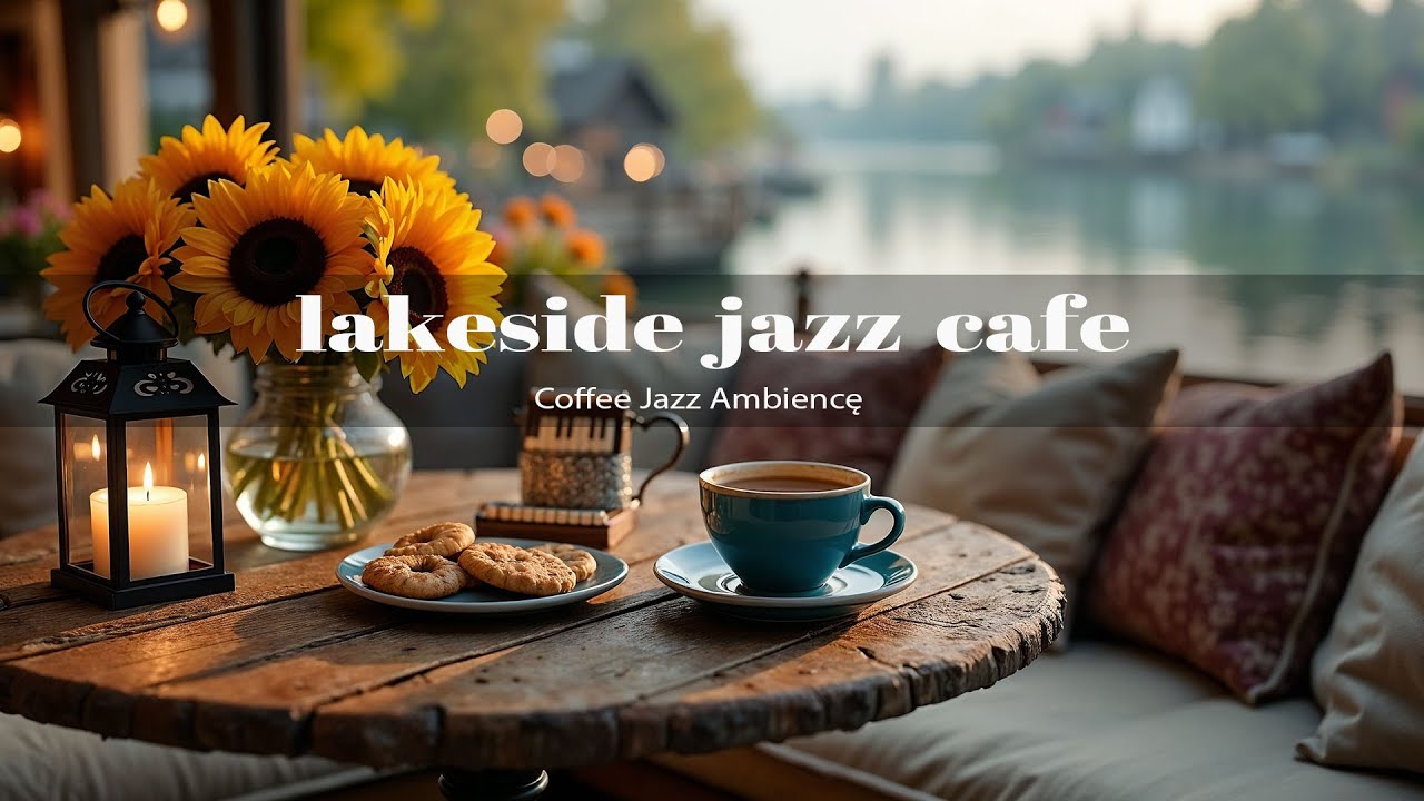 Refreshing Lakeside Jazz Cafe 🌿 Calm Jazz Music for Work, Focus & Stress Relief
