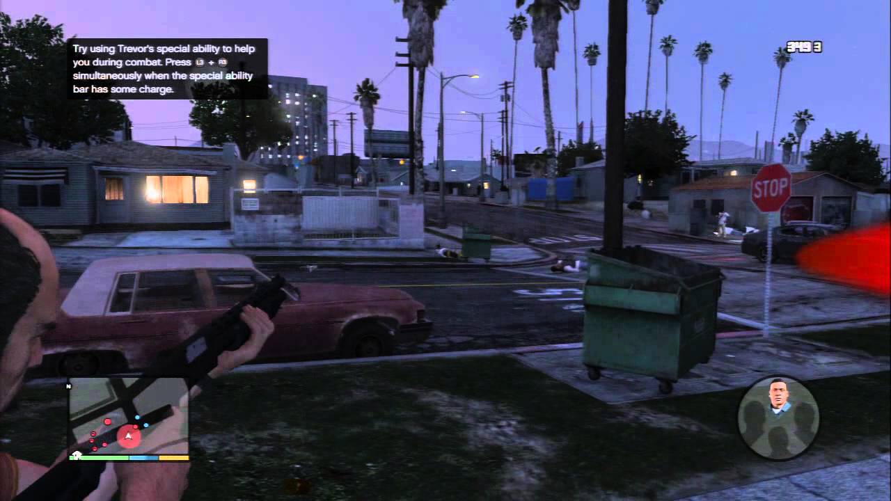 Grand Theft Auto V - Hood Safari: Big Gang Shootout, Trever Special Berzerker, Chop Runs Home PS3