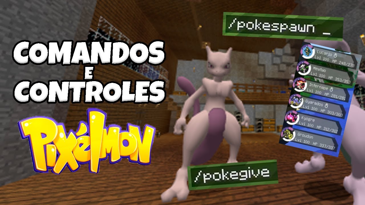 TODOS OS COMANDOS E CONTROLES DO PIXELMON 2023!