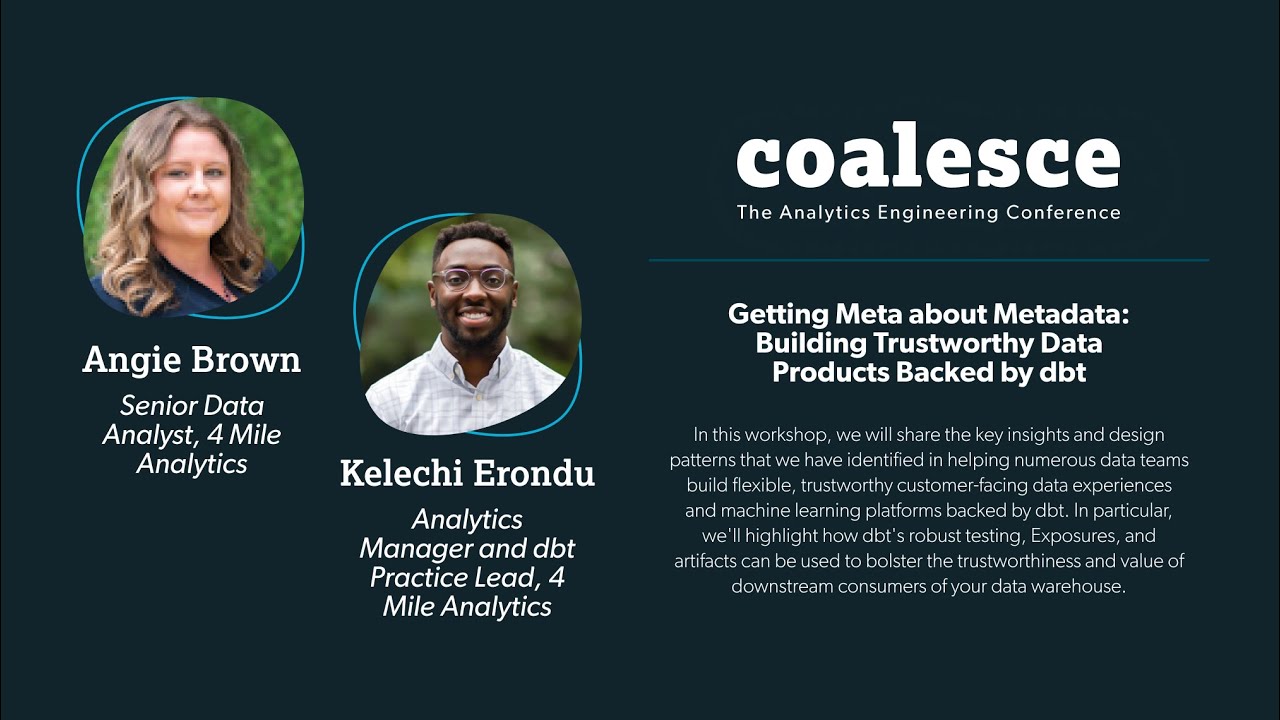 Getting Meta about Metadata: Building Trustworthy Data Products Backed by dbt