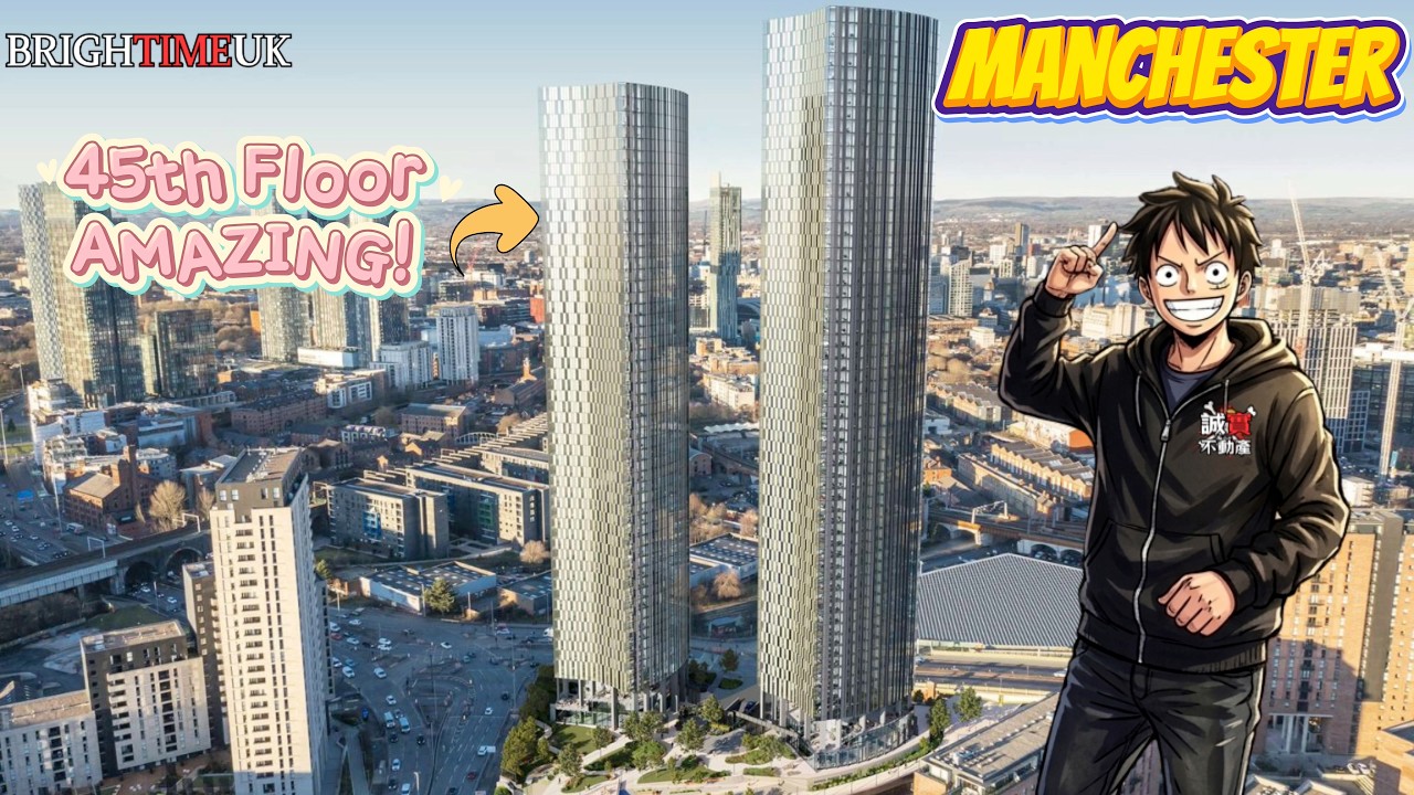 Inside Manchester&rsquo;s New Luxury Tower🌆3-Bed Apartment with Insane Panoramic Views!Vista River Gardens