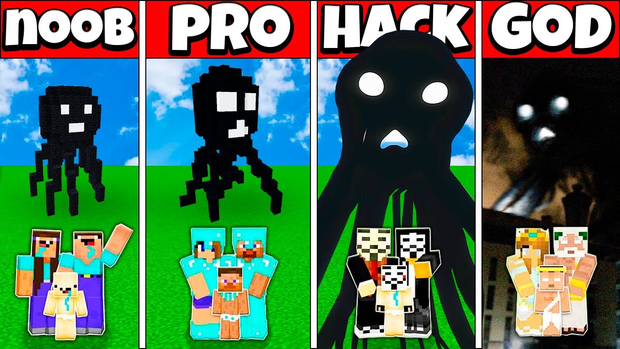 Minecraft Battle: FAMILY SKY SCREAMER HOUSE BUILD CHALLENGE NOOB vs PRO vs HACKER vs GOD Animation