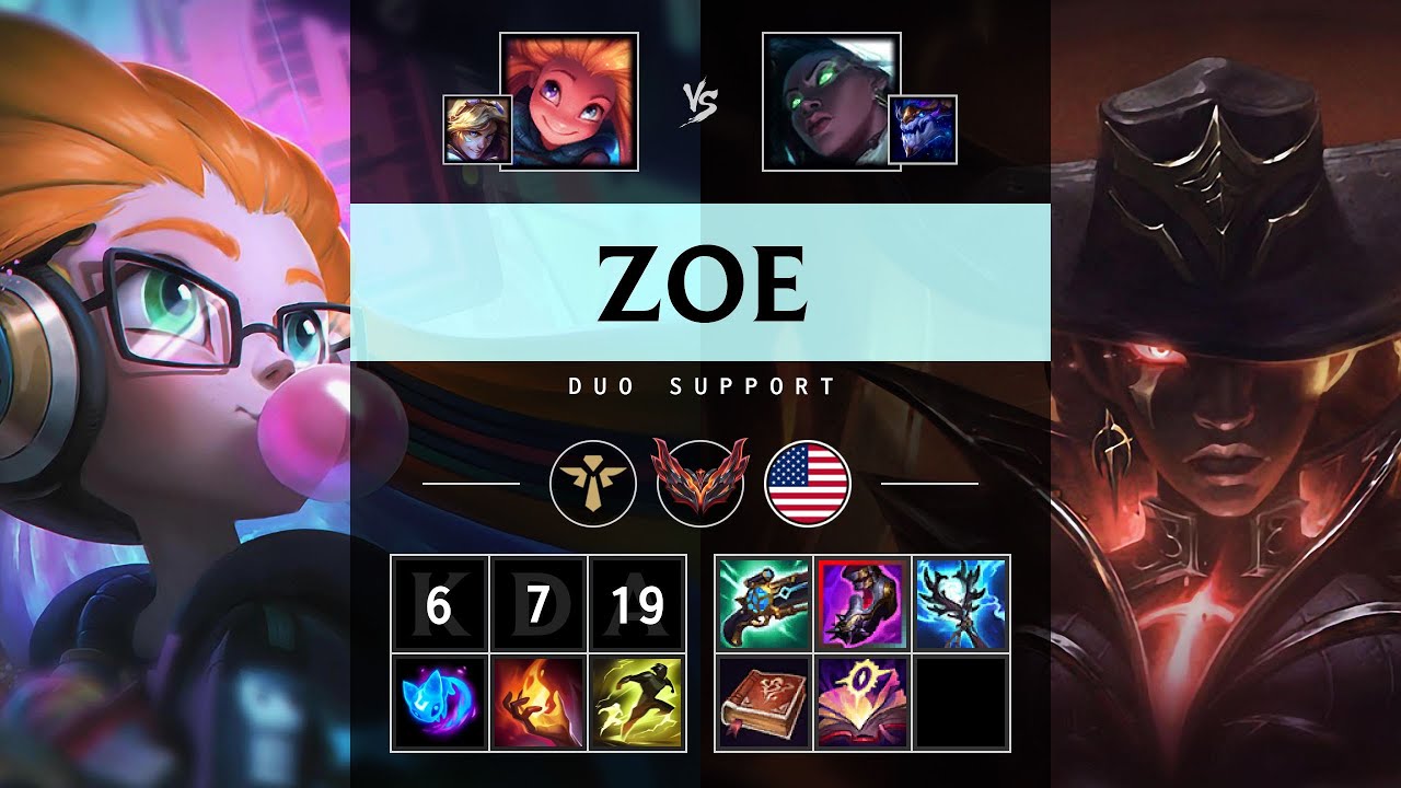Zoe Support vs Senna - NA Grandmaster Patch 25.21
