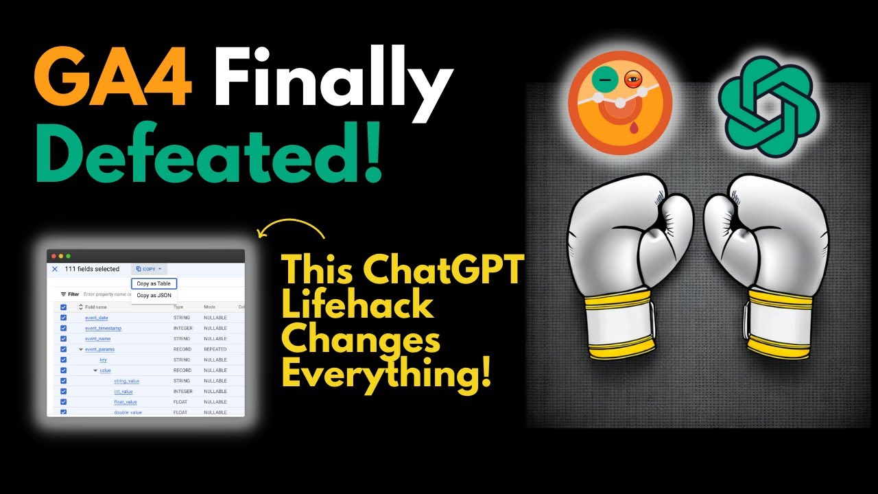 Dominate Google Analytics 4 with ChatGPT 4: This Will Transform Marketing Analytics