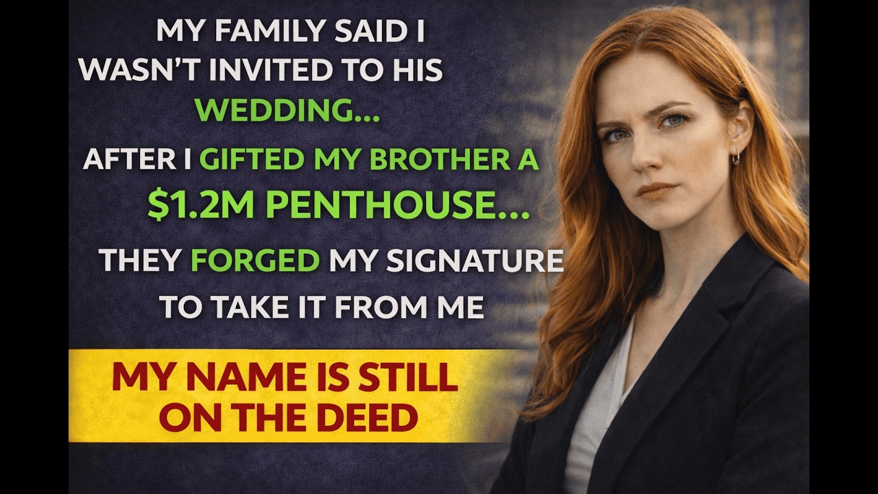 I Gifted My Brother a $1.2M Penthouse… Then My Family Uninvited Me From His Wedding