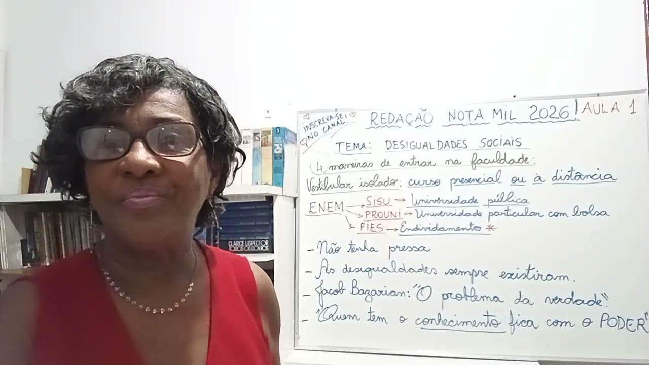 REDAÇÃO NOTA MIL! Aula 1 - 4 MANEIRAS FÁCEIS DE ENTRAR NA UNIVERSIDADE. 
