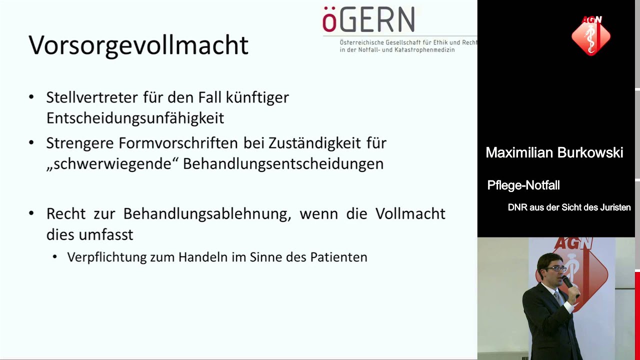 DNR aus der Sicht des Juristen - Maximilian Burkowski
