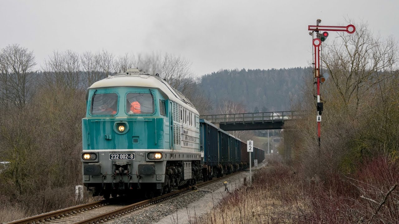 232 002 des CTHS vor Abraumzügen (4K)