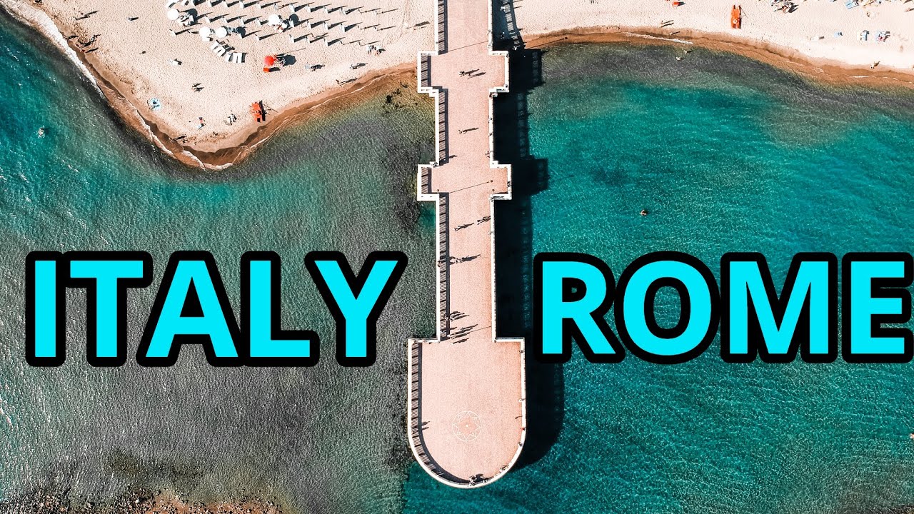 Relaxing Drone Footage from Rome - Ostia Beach - Cinematic