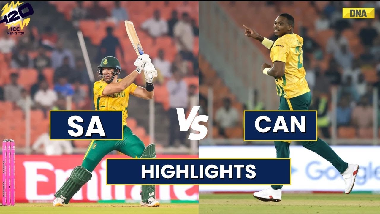 SA Vs CAN Highlights: South Africa Off To A Flying Start In T20 WC 2026, Defeat Canada By 57 Runs